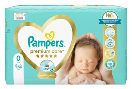 Pampers Premium Care No. 0 για 0-3kg 30τμχ από το CareLife