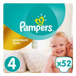 Pampers Premium Care No. 4 για 8-14kg 52τμχ