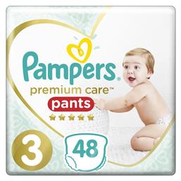 Pampers Premium Care Pants Πάνες Βρακάκι No. 3 για 6-11kg 48τμχ