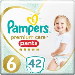 Pampers Premium Care Pants Πάνες Βρακάκι No. 6 για 15+kg 42τμχ