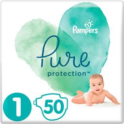 Pampers Pure Protection Πάνες με Αυτοκόλλητο No. 1 για 2-5kg 50τμχ από το Pharm24