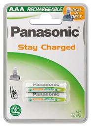 Panasonic Stay Charged Επαναφορτιζόμενες Μπαταρίες AAA Ni-MH 750mAh 1.2V 2τμχ από το Panora