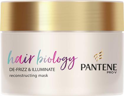 Pantene Μάσκα Μαλλιών Pro V Hair Biology De Frizz & Illuminate Reconstructing για Επανόρθωση 160ml