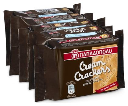 Παπαδοπούλου Crackers Cream Σίκαλης Fresh Packs 47gr 5τμχ από το e-Fresh