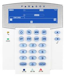 Paradox Πληκτρολόγιο Συναγερμού με Οθόνη σε Λευκό Χρώμα K35 από το e-shop