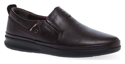 Parex Δερμάτινα Ανδρικά Slip-On Καφέ