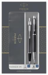 Parker I.M Σετ Στυλό Ballpoint με Πένα από Ατσάλι Laque Black CT (σε Χάρτινη Κασετίνα)