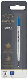 Parker Quink Ανταλλακτικό Μελάνι για Στυλό Fine σε Μπλε χρώμα Rollerball