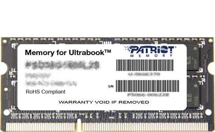 Patriot 4GB DDR3 RAM με Ταχύτητα 1600 για Laptop από το e-shop