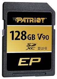 Patriot EP Series SDXC 128GB Class 10 U3 V90 UHS-II από το e-shop