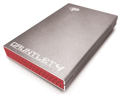 Patriot Gauntlet 4 Θήκη για Σκληρό Δίσκο 2.5'' SATA III με σύνδεση USB3.1 σε Ασημί χρώμα