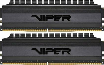 Patriot Viper 4 Blackout 16GB DDR4 RAM με 2 Modules (2x8GB) και Ταχύτητα 3600 για Desktop από το e-shop