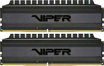 Patriot Viper 4 Blackout 64GB DDR4 RAM με 2 Modules (2x32GB) και Ταχύτητα 3200 για Desktop