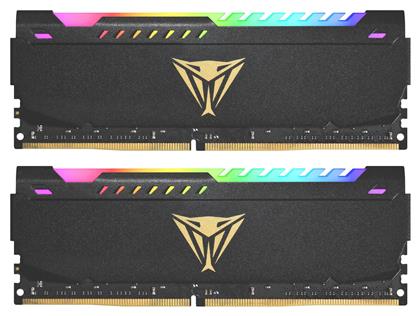 Patriot Viper Steel RGB 16GB DDR4 με 2 Modules (2x8GB) από το e-shop