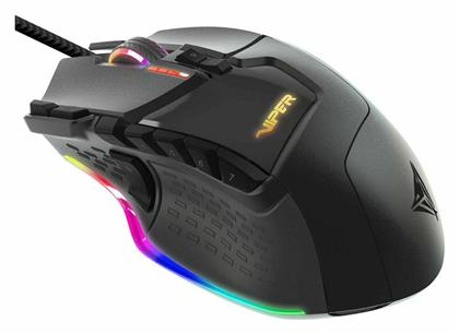 Patriot Viper V570 RGB Blackout Laser Gaming Ποντίκι 12000 DPI Blackout