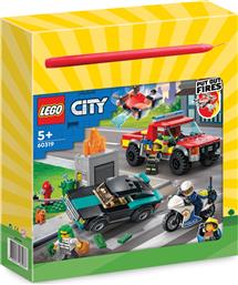 City Fire Rescue & Police Chase Lego