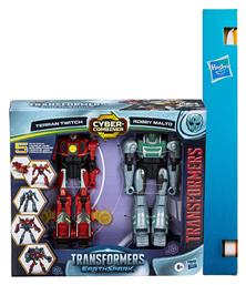 Παιχνιδολαμπάδα Transformers EarthSpark Cyber-Combiner Set 1 Terran Twitch & Robby Malto Figure για 8+ Ετών Hasbro από το BlablaToys