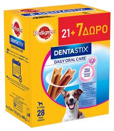 Pedigree Dentastix Για Μικρόσωμες Φυλές Pack 21τμχ + Δώρο 7τμχ από το Plus4u