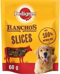 Pedigree Ranchos Slices Λιχουδιές Σκύλου με Μοσχάρι 60gr