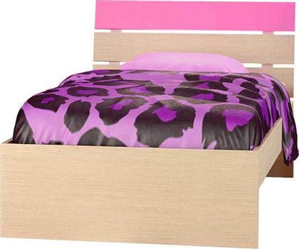 Παιδικό Κρεβάτι Ημίδιπλο για Στρώμα 110x190cm Ροζ Δρυς Νότα