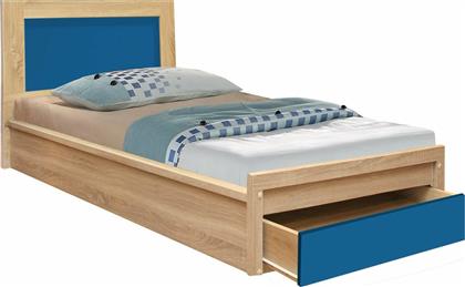 Παιδικό Κρεβάτι Μονό για Στρώμα 90x190cm Μπλε Φυσικό Playroom