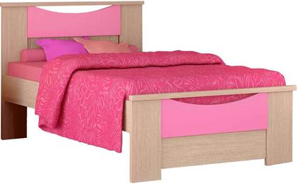 Παιδικό Κρεβάτι Μονό για Στρώμα 90x190cm Ροζ Δρυς Χαμόγελο