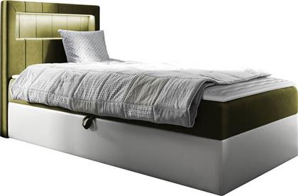 Παιδικό Κρεβάτι Μονό για Στρώμα 90x200cm Πράσινο Gold I από το Polihome