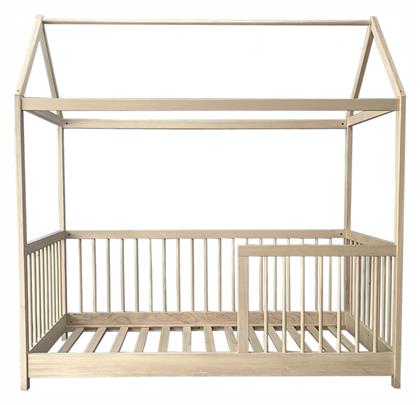 Παιδικό Κρεβάτι Τύπου Montessori Μονό για Στρώμα 70x140cm Μπεζ
