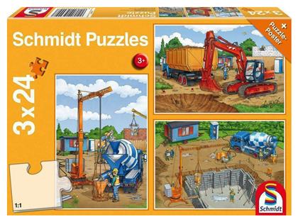 Παιδικό Puzzle Εργοτάξιο 24pcs για 3+ Ετών Schmidt Spiele