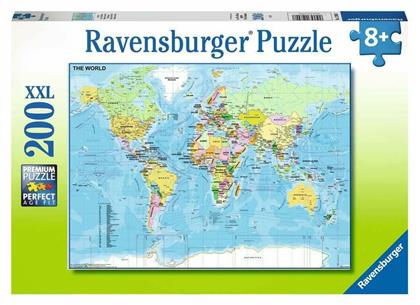 Παιδικό Puzzle Παγκόσμιος Χάρτης 200pcs για 8+ Ετών Ravensburger από το Plus4u