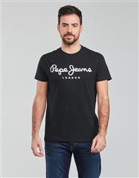 Pepe Jeans Ανδρικό T-shirt Κοντομάνικο Μαύρο από το Modivo