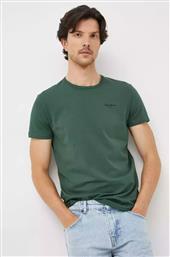 Pepe Jeans Ανδρικό T-shirt Πράσινο Μονόχρωμο από το Tobros