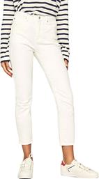 Pepe Jeans Dion Ψηλόμεσο Γυναικείο Jean Παντελόνι σε Slim Εφαρμογή Λευκό από το Plus4u