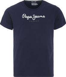 Pepe Jeans Eggo Ανδρικό T-shirt Navy Μπλε με Λογότυπο από το Troumpoukis