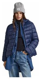 Pepe Jeans Maddie Κοντό Γυναικείο Puffer Μπουφάν Μπλε από το Z-mall