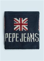 Pepe Jeans Lucas Flag Παιδικό Κασκόλ Λαιμός Πλεκτός Μπλε
