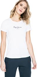 Pepe Jeans Virginia Γυναικείο T-shirt Λευκό από το Troumpoukis