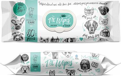 Perfect Care Μαντηλάκια για Καθαρισμό Σώματος Σκύλου με Άρωμα Αλόη 80τμχ από το Plus4u
