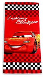 Πετσέτα Θαλάσσης Quick Dry Disney Home Cars 21 70x140 Red 100% Microfiber