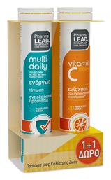 Pharmalead Multi Daily & Vitamin C 1000mg Πολυβιταμίνη Πορτοκάλι 2τμχ