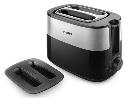 Philips Φρυγανιέρα 2 Θέσεων 830W Inox