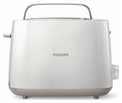Philips Φρυγανιέρα 2 Θέσεων 830W Λευκή