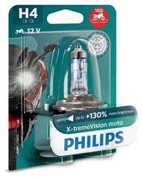 Philips Λάμπα Μοτοσυκλέτας X-tremeVision Moto +130% H4 Αλογόνου 12V 60W 1τμχ