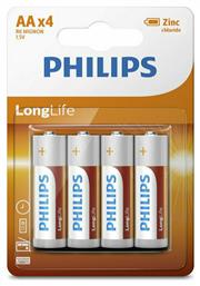 Philips LongLife Μπαταρίες Zinc AA 1.5V 4τμχ από το Public