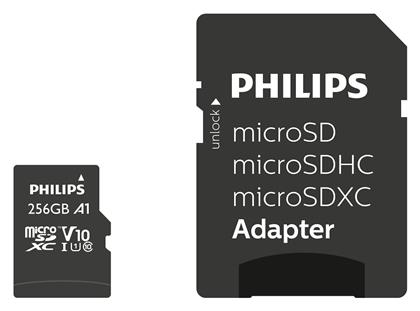 Philips microSDXC 256GB Class 10 U1 V30 A1 UHS-I