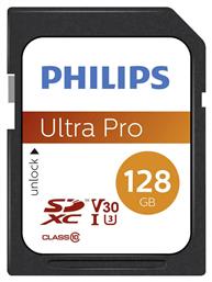 Philips SD-Karten SDXC 128GB Class 10 U3 V30 A1 UHS-I με αντάπτορα