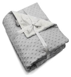 Pierre Cardin Κουβέρτα Αγκαλιάς & Λίκνου Toppy Fleece Γκρι 80x110εκ.