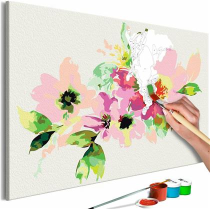 Πίνακας για να τον ζωγραφίζεις - Colourful Flowers 60x40 - Διαστάσεις (εκατ)Μήκος: 60 Ύψος: 40