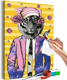 Πίνακας για να τον ζωγραφίζεις - Tiger in Hat 40x60 - Διαστάσεις (εκατ)Μήκος: 40 Ύψος: 60 από το Polihome