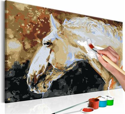 Πίνακας για να τον ζωγραφίζεις - White Horse 60x40 - Διαστάσεις (εκατ)Μήκος: 60 Ύψος: 40